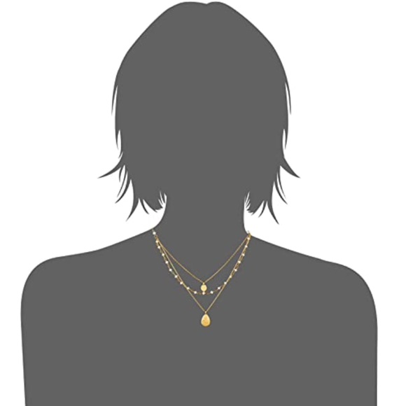 Satya Tree of Life & Lotus Pearl Triple Chain Gold necklace - Picture 6 of 6